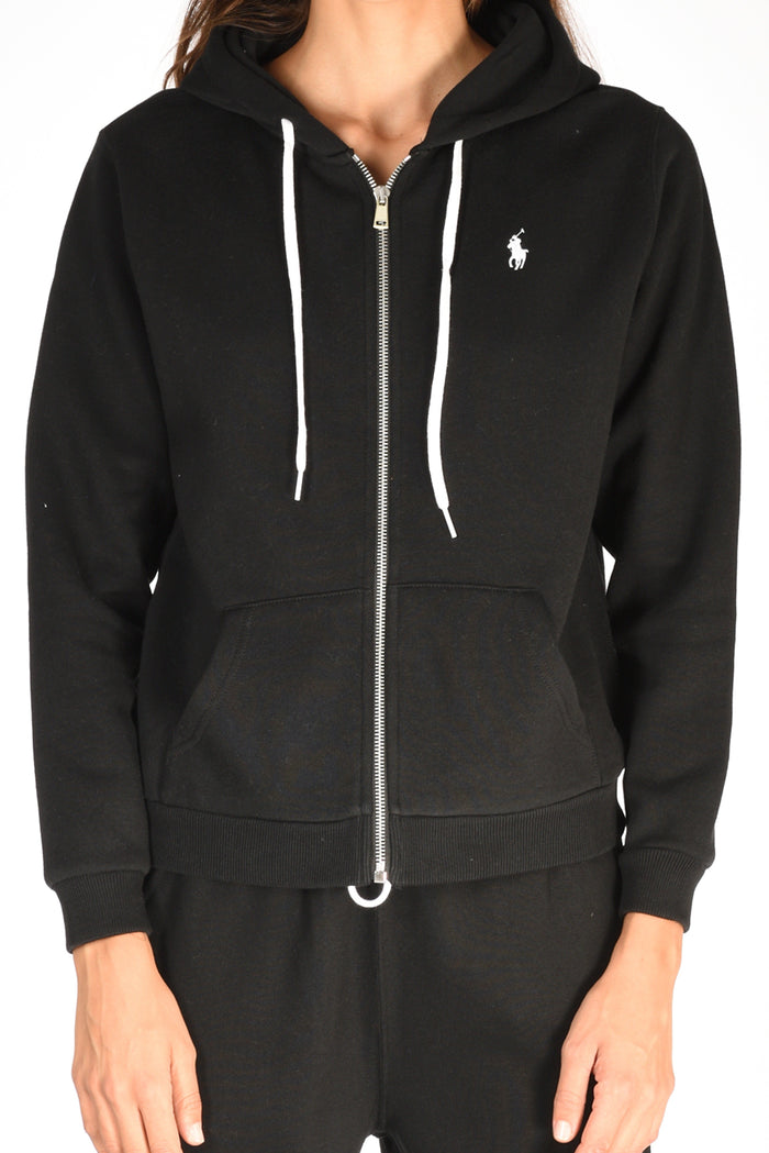 Polo Ralph Lauren Felpa Full Zip Nero Donna - 3