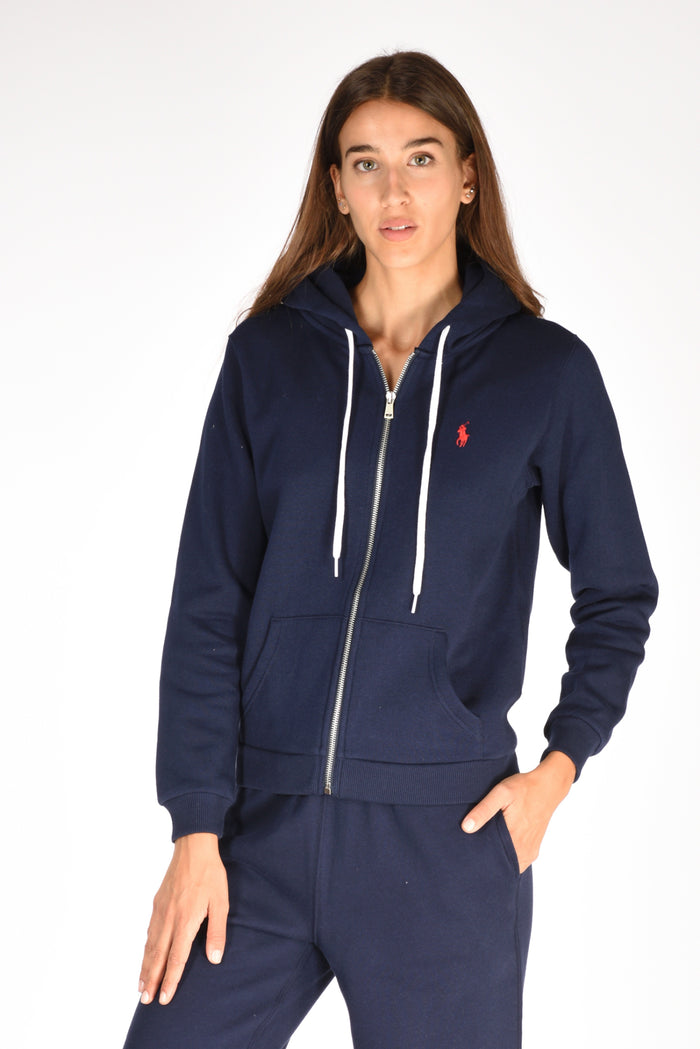 Polo Ralph Lauren Felpa Full Zip Blu Donna - 1