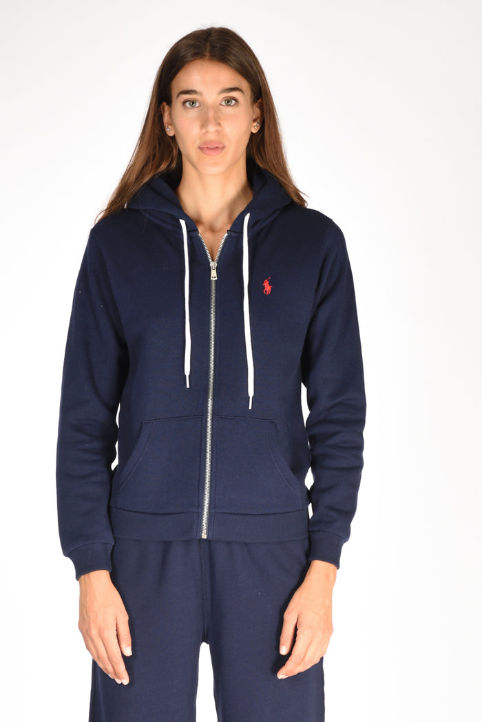 Polo Ralph Lauren Felpa Full Zip Blu Donna - 2