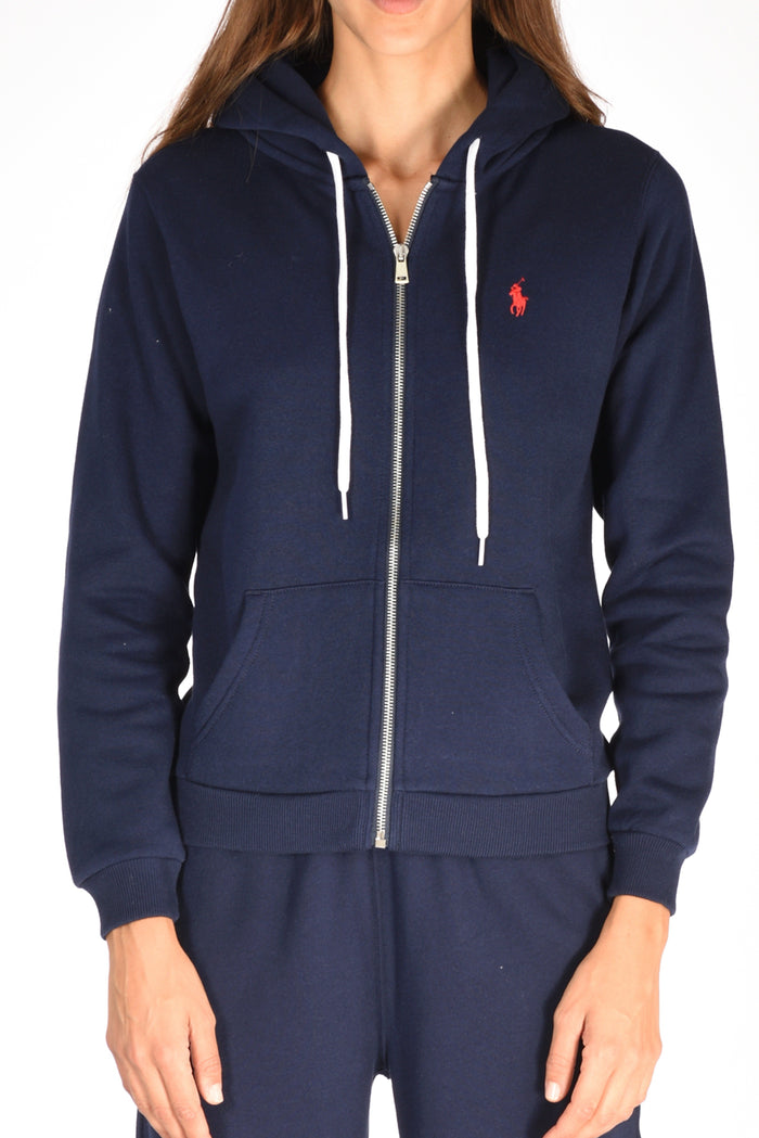 Polo Ralph Lauren Felpa Full Zip Blu Donna - 3