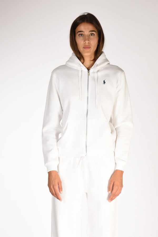 Polo Ralph Lauren Felpa Full Zip Bianco Donna-2