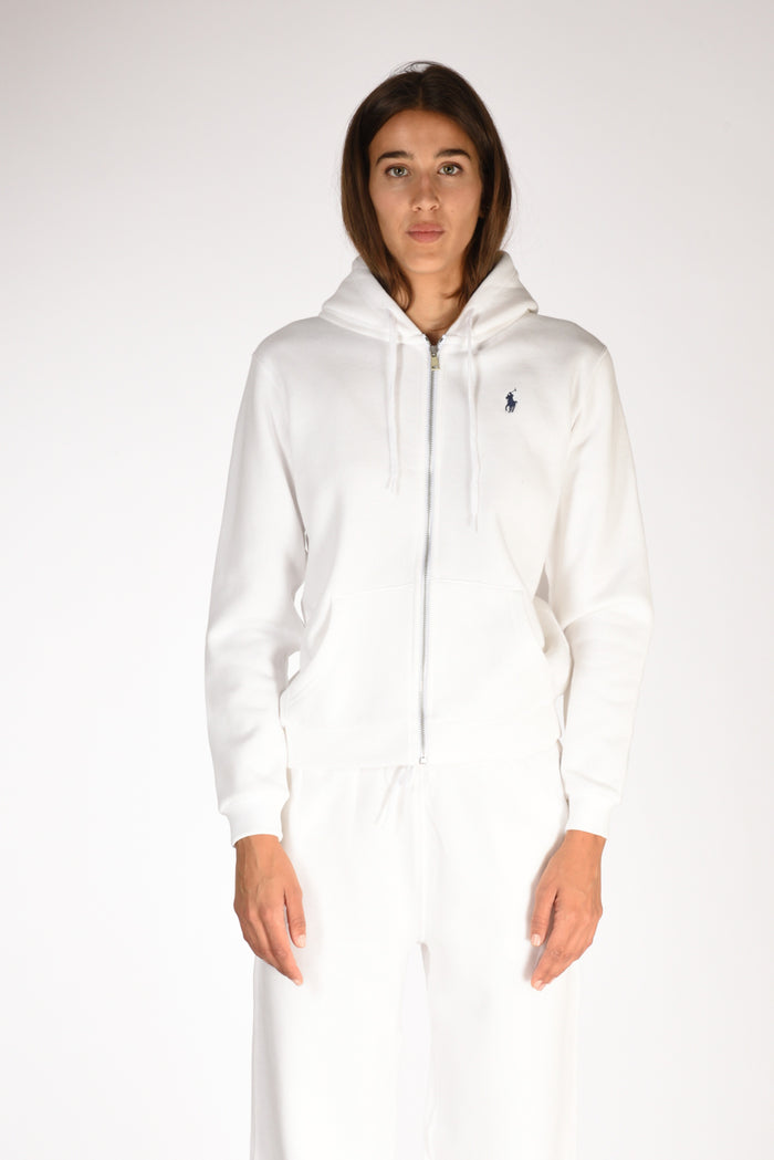 Polo Ralph Lauren Felpa Full Zip Bianco Donna - 2