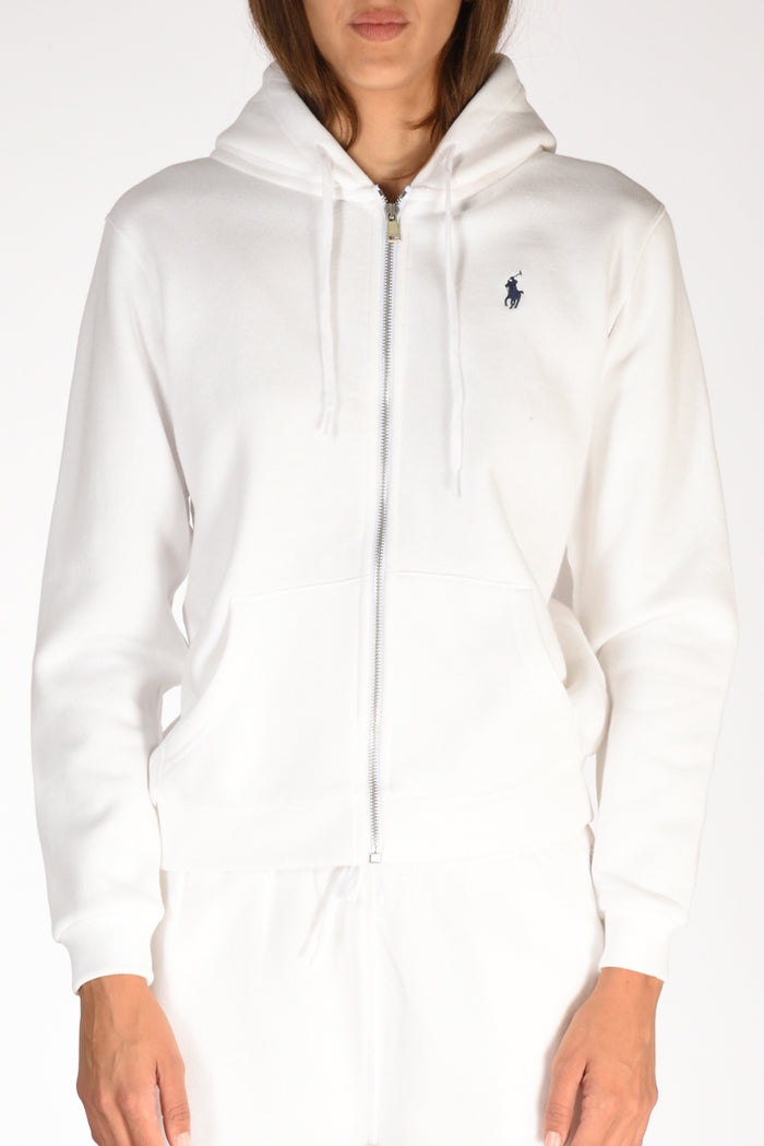 Polo Ralph Lauren Felpa Full Zip Bianco Donna - 3