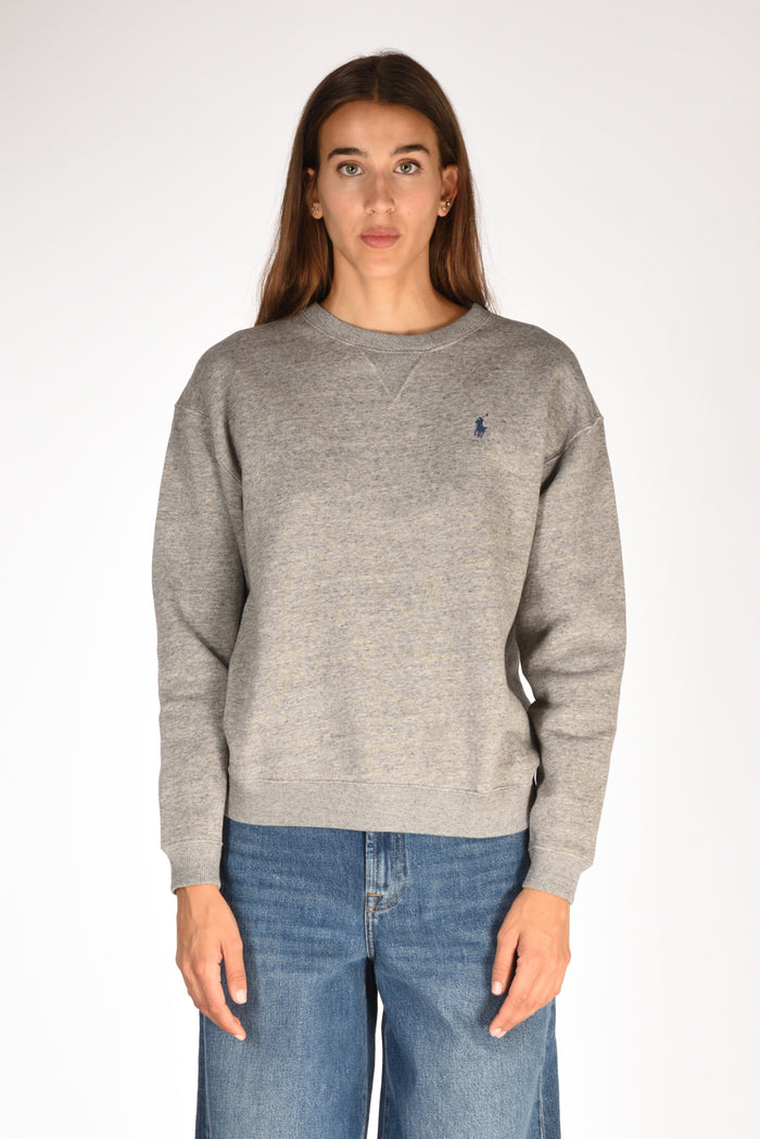 Polo Ralph Lauren Felpa Girocollo Grigio Donna - 2