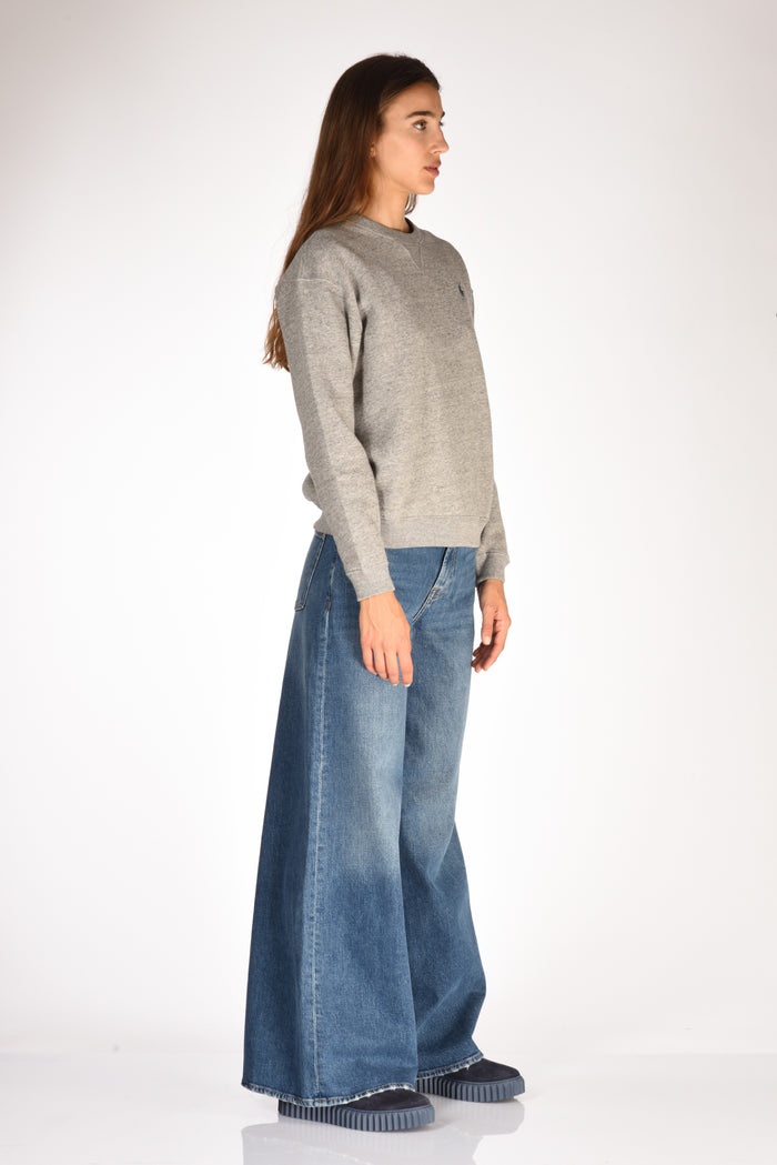 Polo Ralph Lauren Felpa Girocollo Grigio Donna - 4