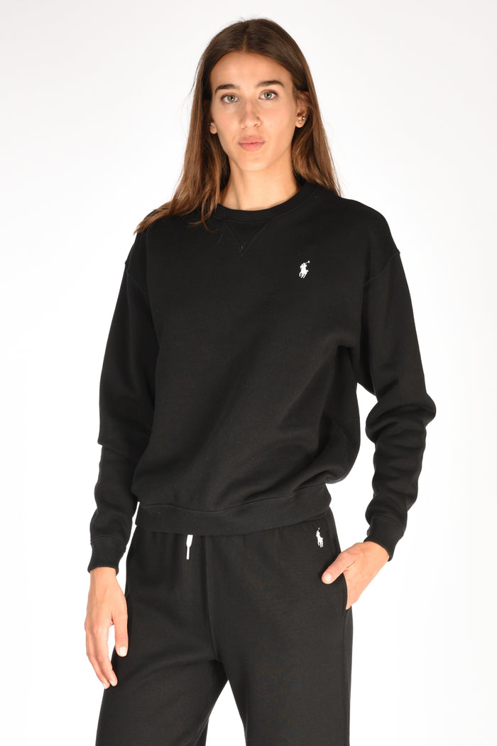 Polo Ralph Lauren Felpa Girocollo Nero Donna - 1