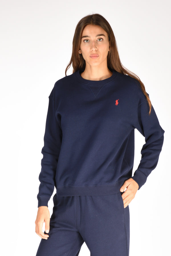 Polo Ralph Lauren Felpa Girocollo Blu Donna