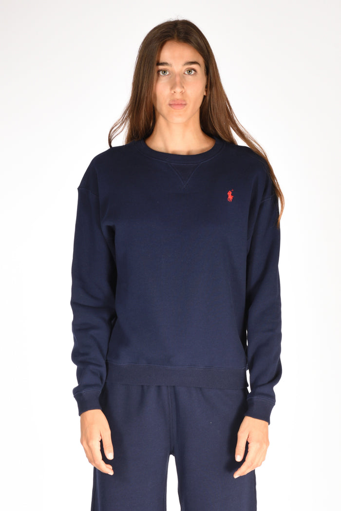 Polo Ralph Lauren Felpa Girocollo Blu Donna - 2