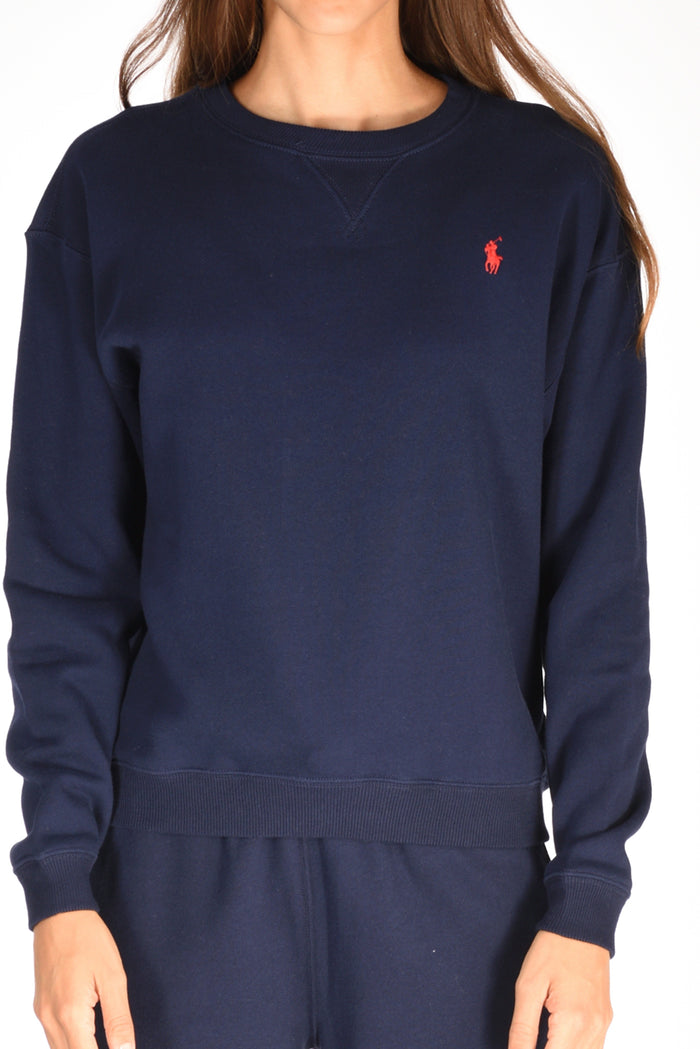 Polo Ralph Lauren Felpa Girocollo Blu Donna - 3