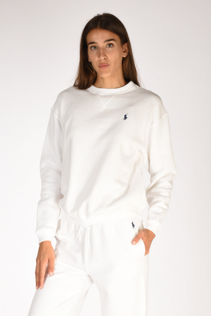 Polo Ralph Lauren Felpa Girocollo Bianco Donna - 1