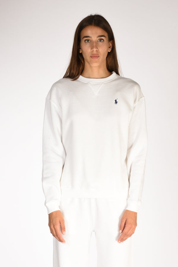 Polo Ralph Lauren Felpa Girocollo Bianco Donna-2
