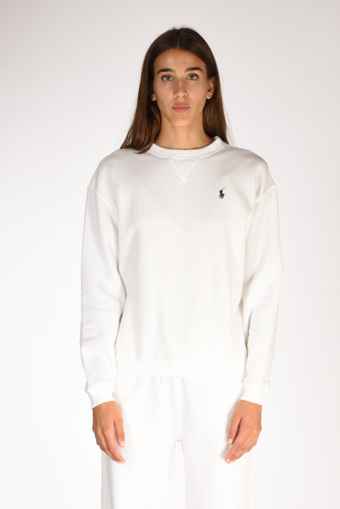 Polo Ralph Lauren Felpa Girocollo Bianco Donna - 2