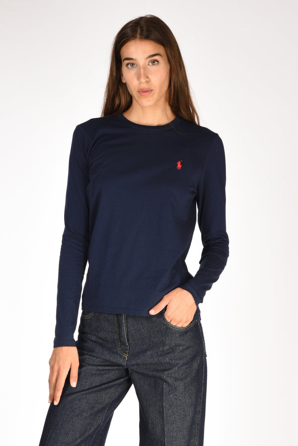 Polo Ralph Lauren T-shirt M/l Blu Donna