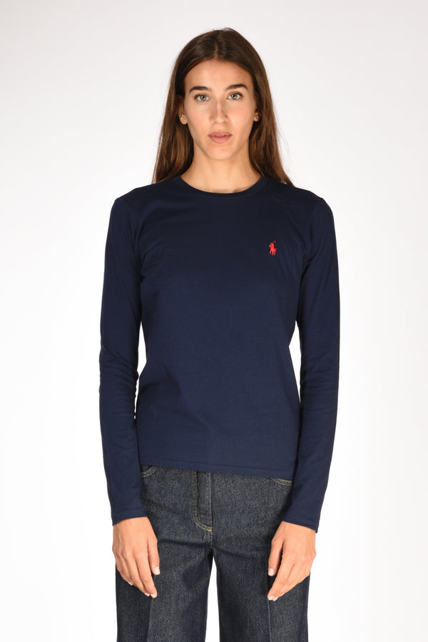 Polo Ralph Lauren T-shirt M/l Blu Donna-2