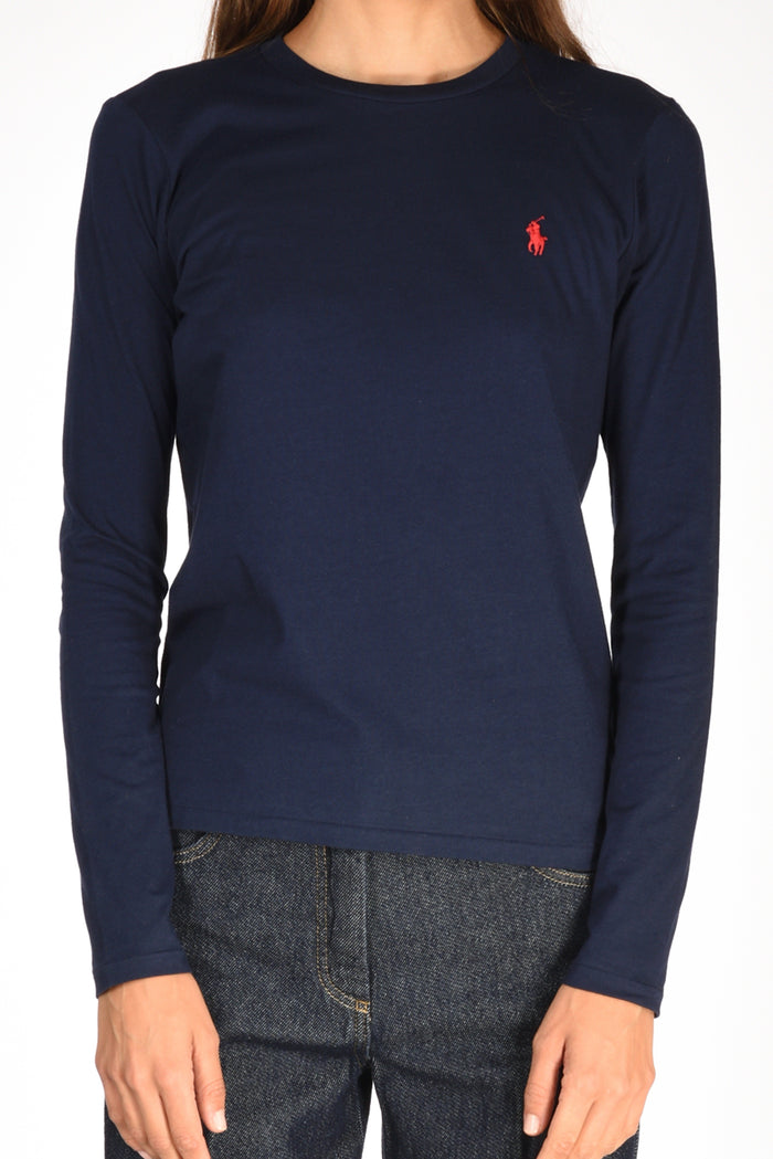 Polo Ralph Lauren T-shirt M/l Blu Donna - 3