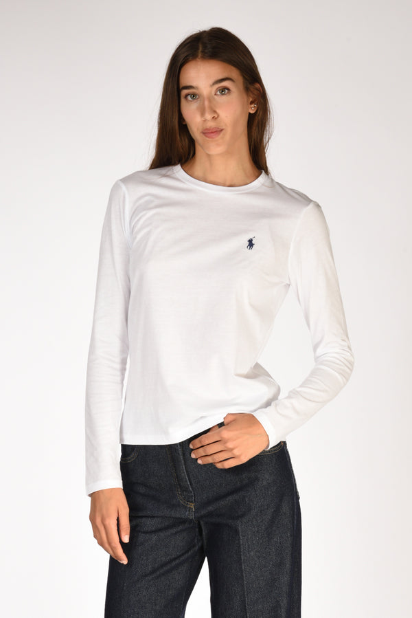 Polo Ralph Lauren T-shirt M/l Bianco Donna
