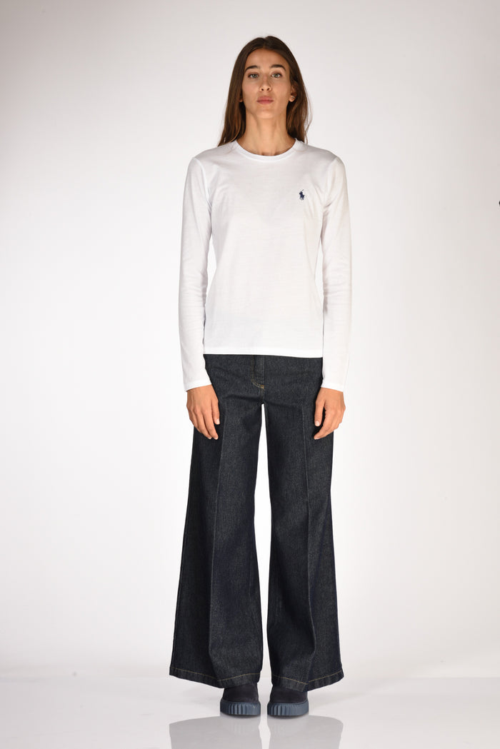 Polo Ralph Lauren T-shirt M/l Bianco Donna - 3