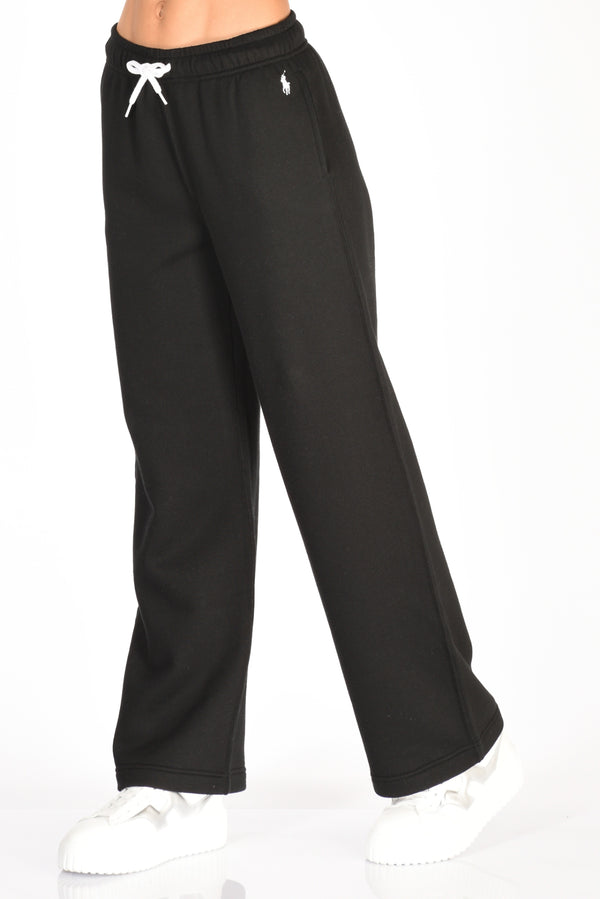Polo Ralph Lauren Pantaloni Jogging Nero Donna