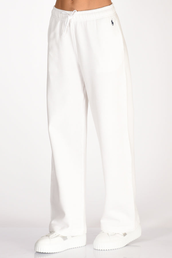 Polo Ralph Lauren Pantaloni Jogging Bianco Donna