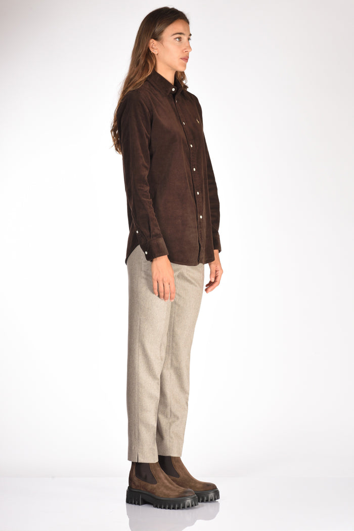 Polo Ralph Lauren Camicia Polo Marrone Donna - 4
