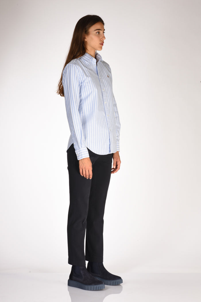 Polo Ralph Lauren Camicia Polo Azzurro/bianco Donna - 4