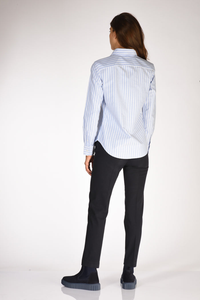 Polo Ralph Lauren Camicia Polo Azzurro/bianco Donna - 5