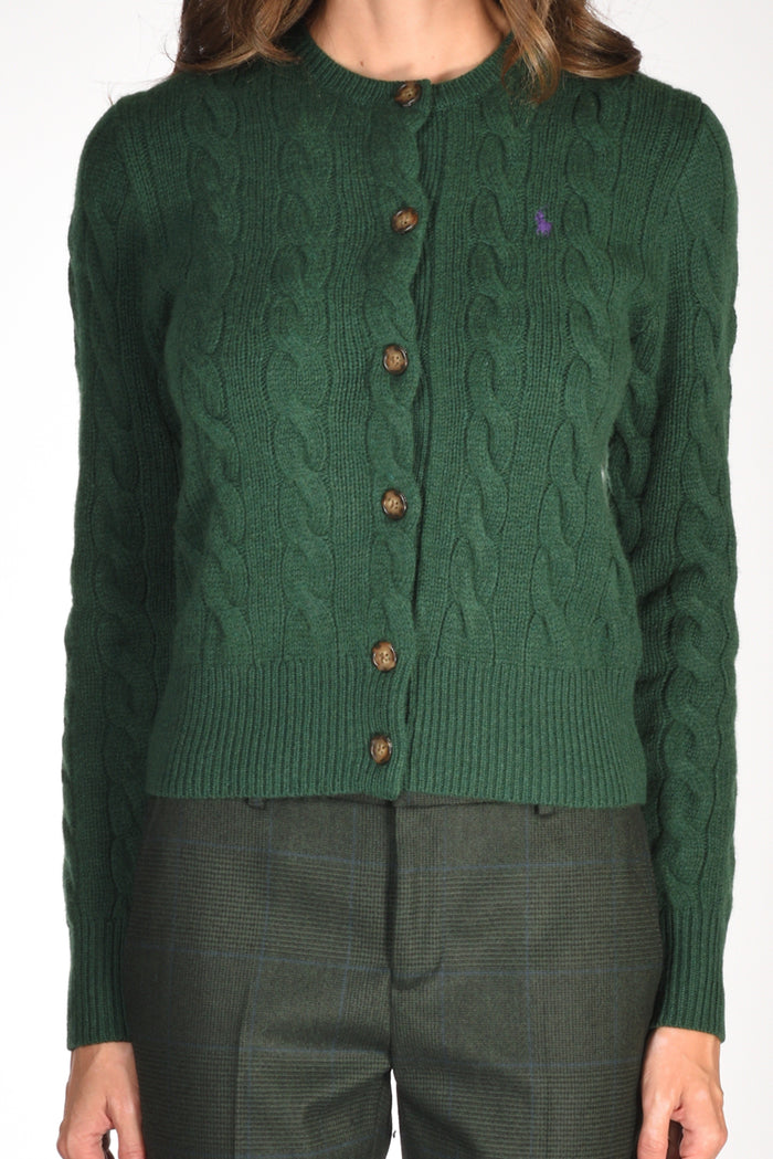 Polo Ralph Lauren Cardigan Polo Verde Donna - 3