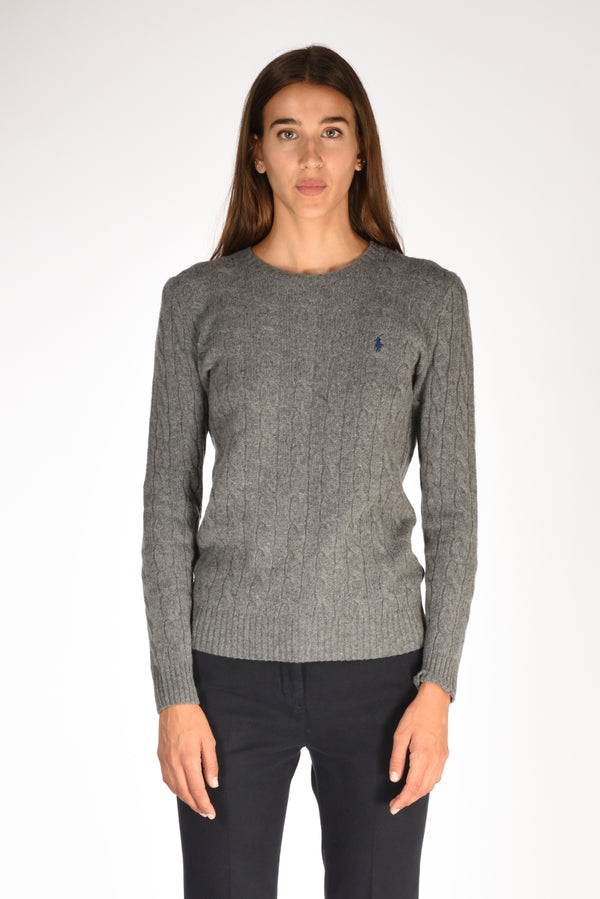 Polo Ralph Lauren Maglia Polo Grigio Donna-2