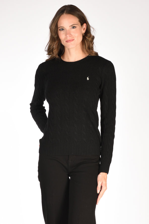 Polo Ralph Lauren Maglia Polo Nero Donna