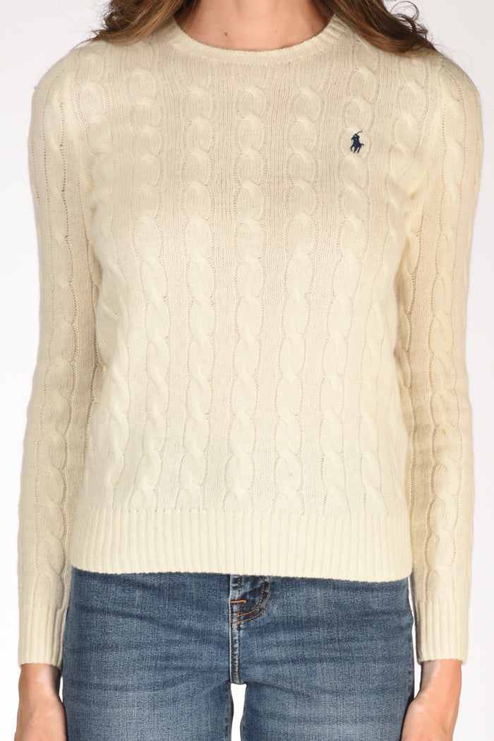 Polo Ralph Lauren Maglia Polo Bianco Naturale Donna - 3
