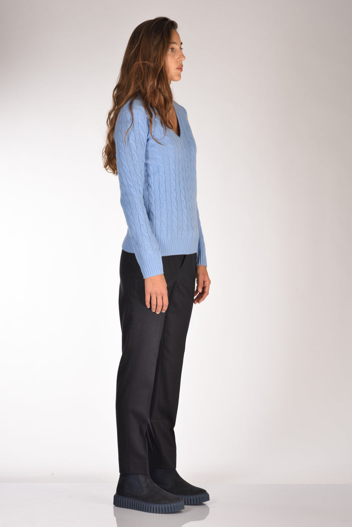 Polo Ralph Lauren Maglia V Polo Azzurro Donna - 4