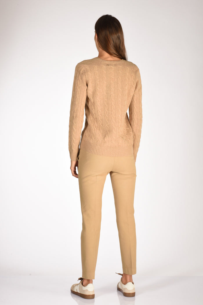 Polo Ralph Lauren Maglia V Polo Beige Donna - 5