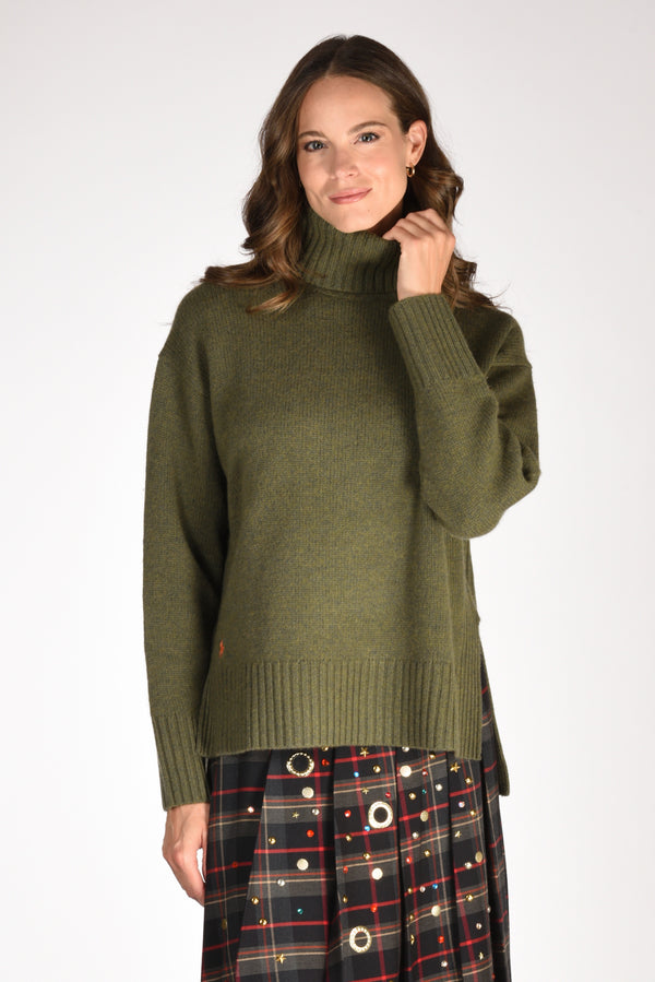 Polo Ralph Lauren Collo Alto Polo Verde Donna