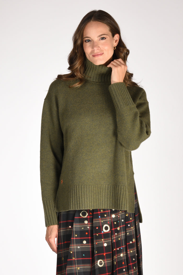 Polo Ralph Lauren Collo Alto Polo Verde Donna - 1