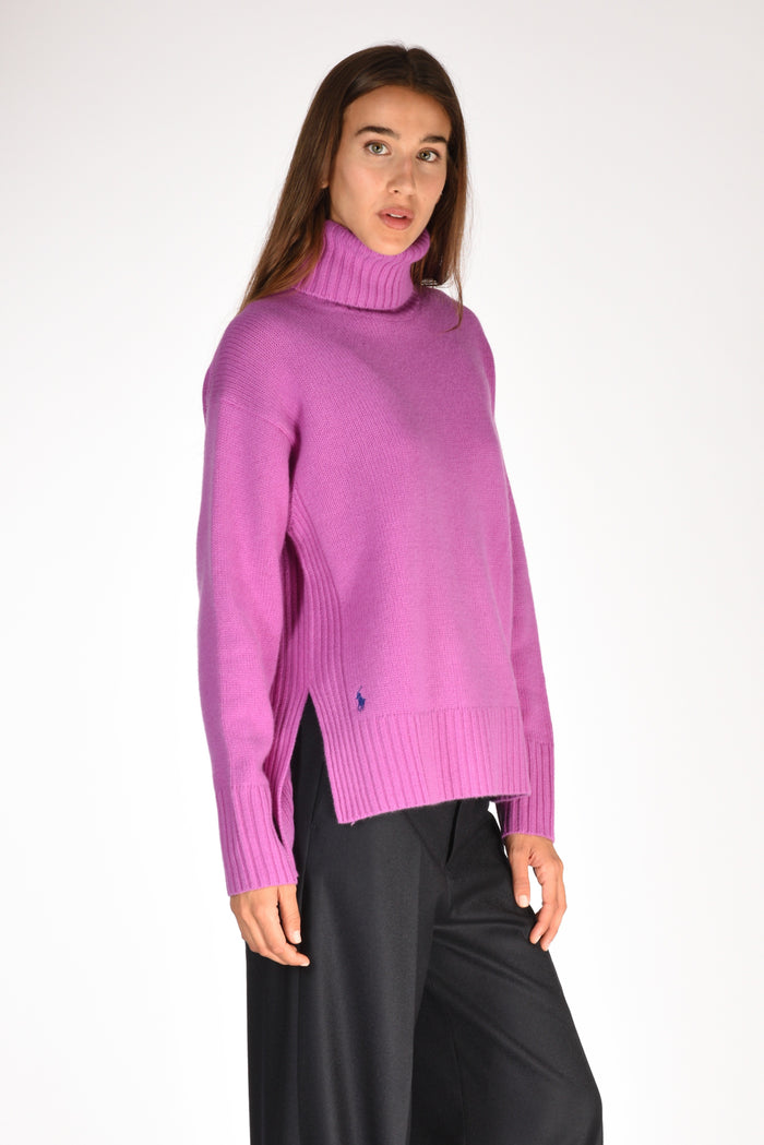 Polo Ralph Lauren Collo Alto Polo Viola Chiaro Donna - 1