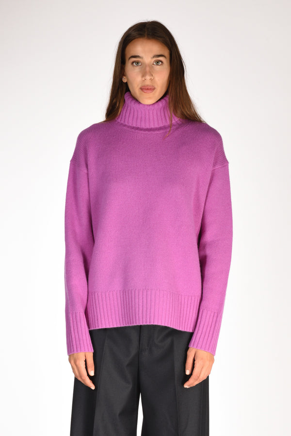 Polo Ralph Lauren Collo Alto Polo Viola Chiaro Donna-2
