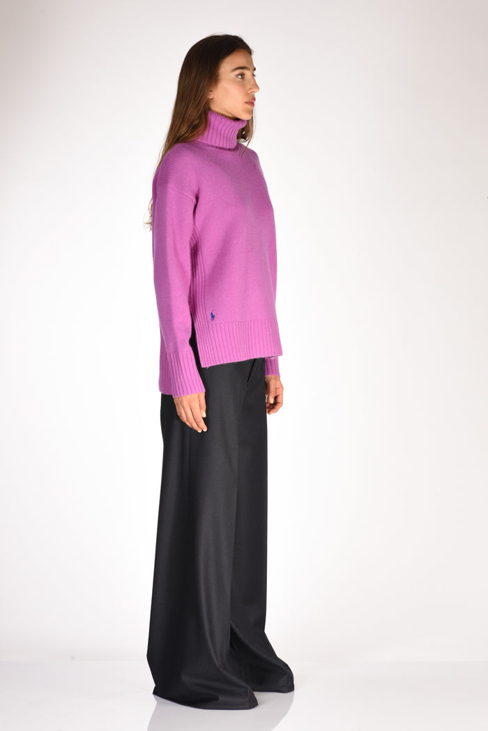 Polo Ralph Lauren Collo Alto Polo Viola Chiaro Donna - 3