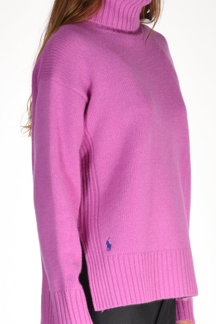 Polo Ralph Lauren Collo Alto Polo Viola Chiaro Donna - 4
