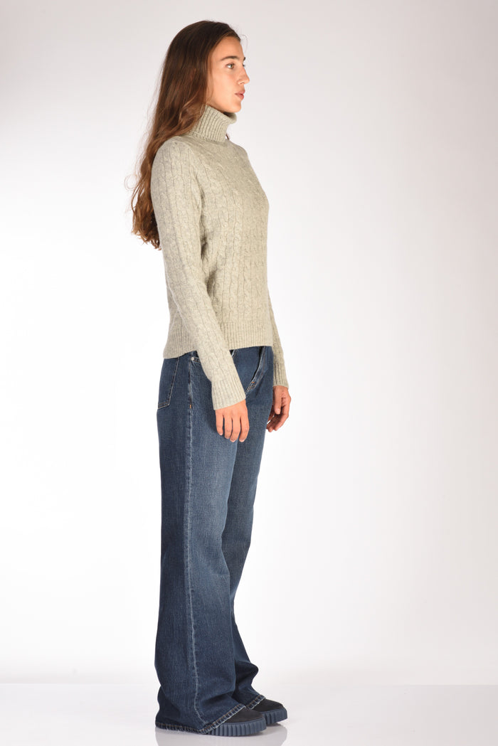 Polo Ralph Lauren Collo Alto Polo Grigio Donna - 4
