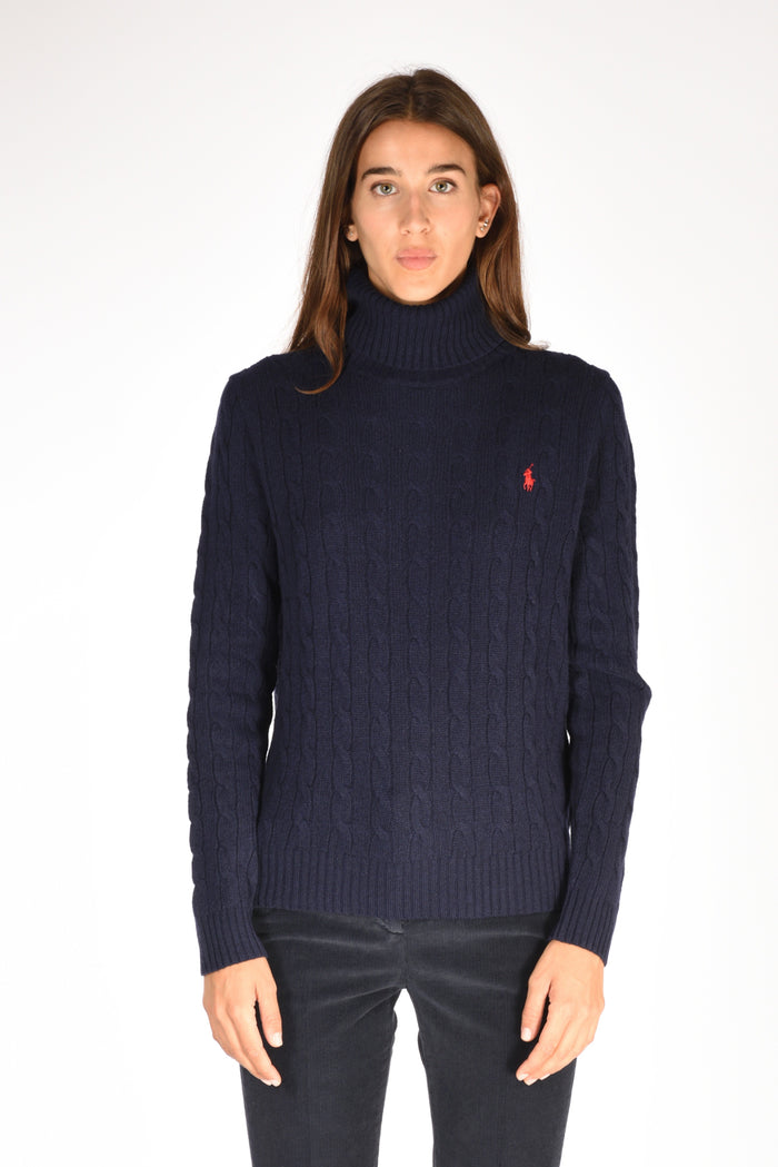Polo Ralph Lauren Collo Alto Polo Blu Donna - 2