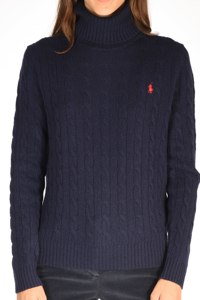 Polo Ralph Lauren Collo Alto Polo Blu Donna - 3