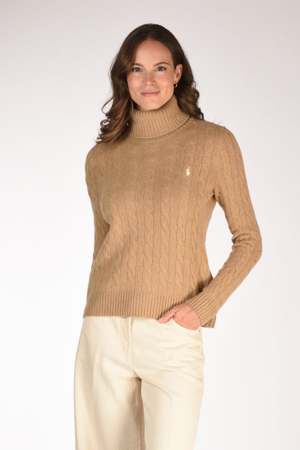 Polo Ralph Lauren Collo Alto Polo Beige Donna
