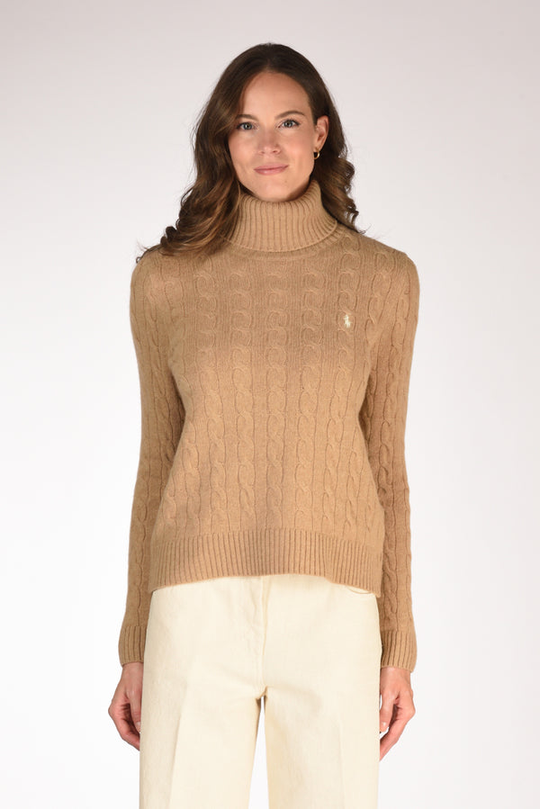 Polo Ralph Lauren Collo Alto Polo Beige Donna-2