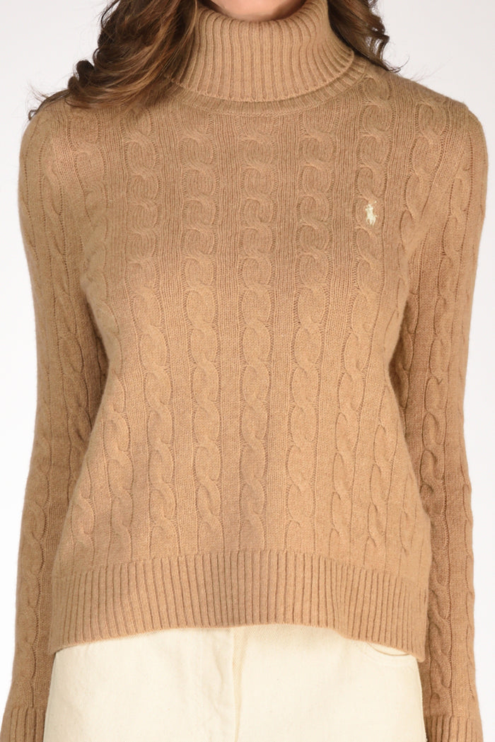 Polo Ralph Lauren Collo Alto Polo Beige Donna - 3