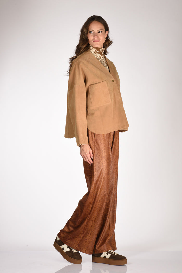 Forte Forte Giacca Pelle Beige Donna - 4