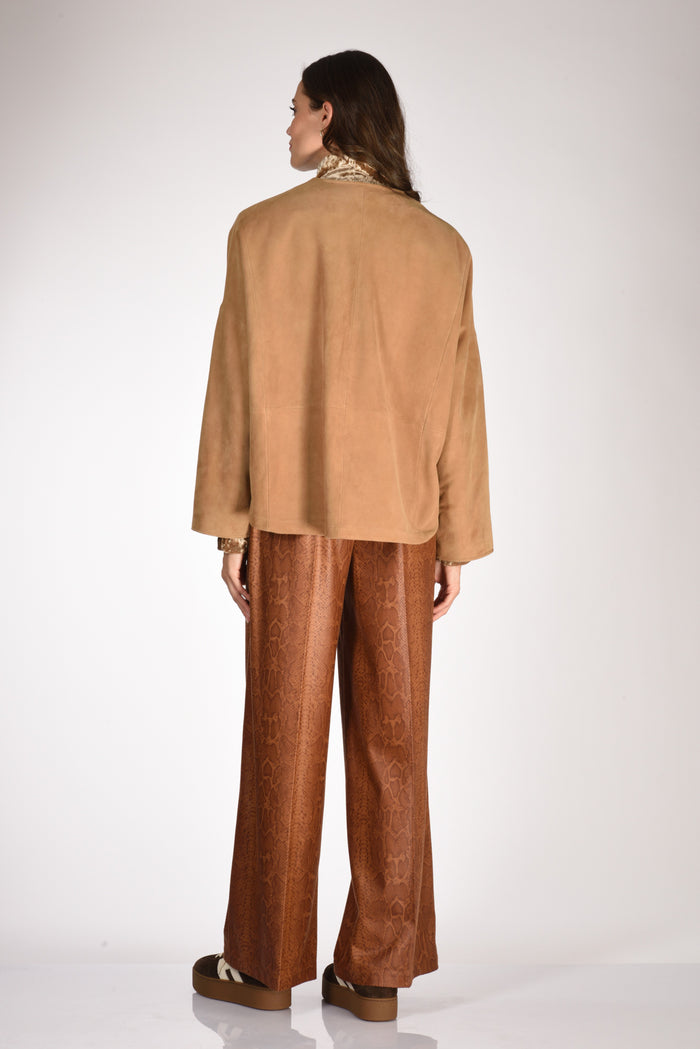 Forte Forte Giacca Pelle Beige Donna - 5