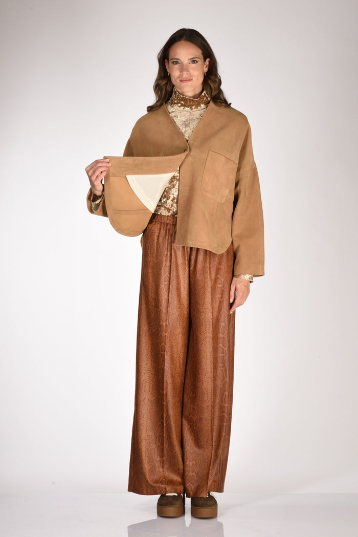 Forte Forte Giacca Pelle Beige Donna - 6