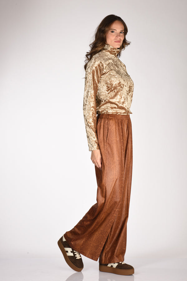 Forte Forte Pantaloni Suede Marrone Chiaro Donna-2