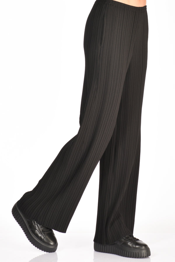 Forte Forte Pantalone Plisse Nero Donna