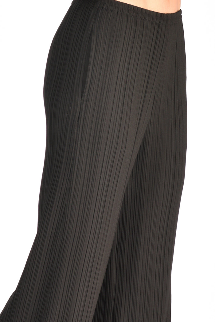Forte Forte Pantalone Plisse Nero Donna - 4